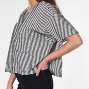 American Apparel striped cotton top ONE SIZE